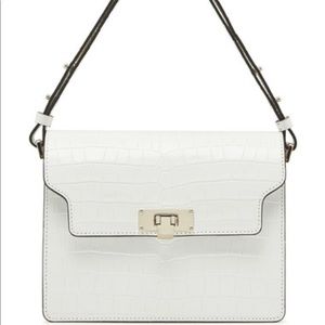 Marge Sherwood vintage brick croc white bag